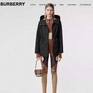 NEW Burberry Binham Hooded Zip Jacket Size usa 4